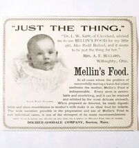 Mellin&#39;s Food Alice Rudd Bullard 1897 Advertisement Victorian Baby ADBN1A5 - $19.99