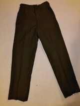 New Old Stock Kor EAN War 18 Ounce Wool Od Field Trousers Small Long Zipper Fly - £64.50 GBP