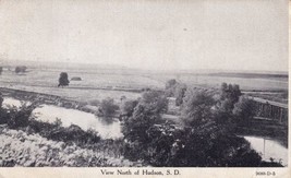 Hudson South Dakota SD View North 1921 Postcard D39 - £2.38 GBP