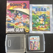 Sonic The Hedgehog 2/SONIC Tails Game Cartridge &amp; Case Manual Poster Mint - £11.84 GBP