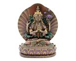 KWAN YIN STATUE 5.75" Avalokitesvara Buddhist Goddess Bronze Resin HIGH ... - $31.45