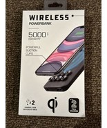 Wireless Powerbank 5000mAH w/Suction Cups, Black (20WMS005-BLK) - £11.66 GBP