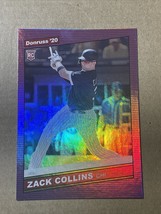 2020 Donruss Retro 1986 Variations Holo Purple #247 Zack Collins White Sox RC - £3.58 GBP