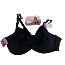 Fit For Me By Fruit Of The Loom Plus Size 360 Stretch Black Underwire Br... - $24.70