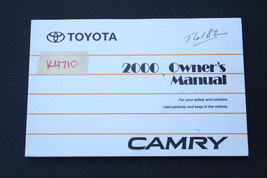 2000 Toyota Camry Owner's And Operator's Manual Book K4710 - $41.40