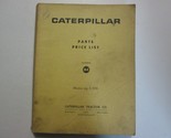 Caterpillar Parts Price List Number 84 Effective July 3, 1978 Cat Used O... - $14.00