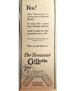 1922 Antique Print Ad of Gillette The Brownie Safety Razor Blade-Boston ... - $193.38 MXN