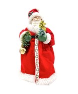 Christmas Tree Topper 10 x 6 Santa with Red Gown Ceramic Face - £14.81 GBP