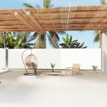  Side Awning Cream Polyester with PU coating, steel, aluminum Large - $4,083.94 MXN
