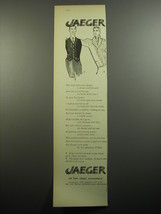 1957 Jaeger Fashion Ad - The man who wears Jaeger is always well dressed - £13.89 GBP