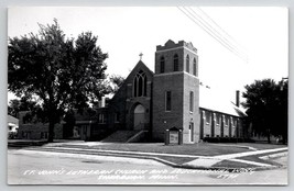 Sherburn MN RPPC St Johns Lutheran Church And Educational Wing Postcard V27 - £9.68 GBP