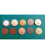 Job lot of Vintage 28mm Unbranded Watch Dials Salmon Two Tone Roman Etc. - €101,97 EUR