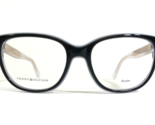 Tommy Hilfiger Brille Rahmen TH 1355 K17 Schwarz Blau Gold Cat Eye 52-17... - $51.22