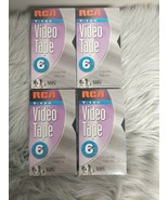 Lot of 4 RCA VHS Video Tapes T-120 6 hours Perfect for Daily Use Sealed - £14.00 GBP