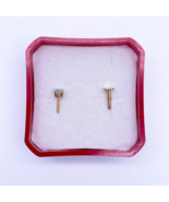 Diamond Nose Stud / Nose Pin 18ct White / Yellow gold 0.15cts 4-claw 3.3mm - $628.02 CAD
