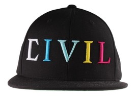 Gorra De Béisbol Snapback Unisex Negra Con Logo CMYK NWT - $280.04 MXN