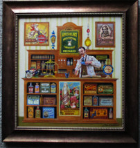 Apothecary Vintage Pharmacy Pharmacist Lee Dubin Framed Original Oil Painting - £7,475.07 GBP