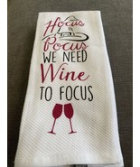 Halloween Hocus Pocus We Need Wine to Focus Kitchen Dish Towel New 100% ... - £13.39 GBP