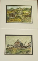 Set of Two (2) Matted Framed Painted Prints ~ Wallace Lawson Pictures ~ ... - $80.00