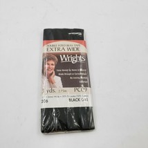 Wrights Double Fold Bias Tape Quilt Binding - Black 3 yd 2.75m 1/2&quot; PC206 - 031  - £3.09 GBP