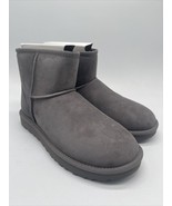 UGG 1016222 Classic Mini II Suede Sheepskin Ankle Boots Women&#39;s Size 7 Gray - £128.21 GBP