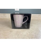 Ture 13 oz Stoneware Purple With 3D Feathers Art Glass New - $10.84 CAD