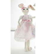 Girl Bunny Rabbit Linen Delton Doll Delton 21&quot; New - £15.80 GBP