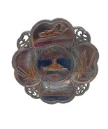 USS Alabama Copper? Made In Japan 5 1/4&quot; Plate Souvenir Trinket Tray or ... - $20.33 CAD