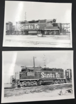 2 Atchison Topeka &amp; Santa Fe Railway Railroad ATSF #3394 GP35 Locomotive Photos - £12.41 GBP