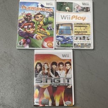 Nintendo Wii Game Lot Of 3 Games CIB. Playground, Wii Play, Disney Sing It - £12.66 GBP