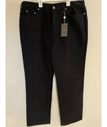 Joseph Abboud Mens Size 38x30 Black Casual Pants 100% Cotton NEW With Tags - £38.88 GBP