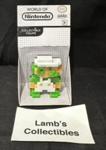 World of Nintendo 8-bit luigi 2.5&quot; action figure Jakks Pacific white box Mario   - £23.04 GBP