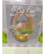 INFLATABLE EASTER BASKET 8 ft Wide Outdoor Yard Decoration. Missing one fan - £124.17 GBP
