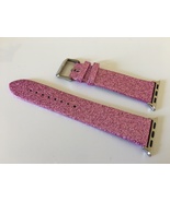 For Apple Watch 38 40 41 Men&#39;s and Women&#39;s Shiny Pu 22mm Pink Watch Band - £25.43 GBP
