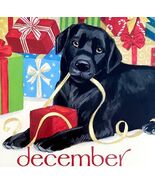 Labrador Christmas December Dog Days Poster Calendar 14 x 11&quot; Art Leigh ... - $42.03 CAD