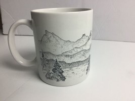 Souvenir Mug Mountain? Philadelphus Lewisii Western Mock Orange Flowers - $23.65