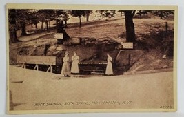 WV Chester Rock Springs Park, Women at Springs Water Trough c1911 Postcard T6 - £7.05 GBP