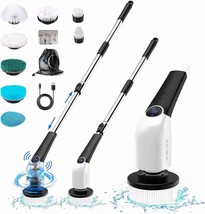 Electric Spin Scrubber,Cordless Cleaning Brush,Shower Cleaning Brush with 8 Repl - £75.80 GBP