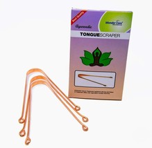 100% Pure Copper Oral Tongue Cleaner-Scapper Pack -3 - £20.77 GBP