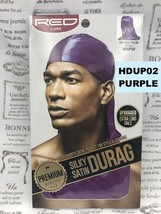 RED BY KISS PREMIUM QUALITY SILKY SATIN DURAG COLOR: PURPLE  HDUP02 - £1.95 GBP
