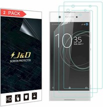 J&D Compatible for Sony Xperia XA1 HD Screen Protector (2-Pk), Not Full Coverage - $4.95