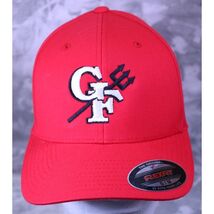 Port Authority Red GF Trident Logo FlexFit Hat Cap S/M - $9.13
