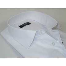 Men's Shirt By CASILA Turkey Cotton Blend Long Sleeves 501990-19 White Corded image 2