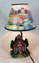 NIB Susan Winget Schoolhouse Desktop Lamp New in Box Plug In Handcrafted... - £51.19 GBP