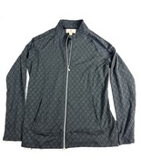 Sport Haley Women’s Quilted Zip Jacket L Gray Owl Pull Stretch Activewear - $24.95