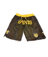 Just Don x Mitchell & Ness New Orleans Saints NFL Jersey Shorts XL Good Cond - £39.22 GBP