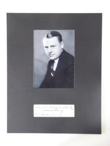 Wallace H White Jr Signed Matted 11x14 Display Maine Senator Autographed... - $19.79