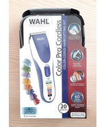 Wahl CORDLESS Hair Clipper Kit Color Pro 20 pieces 09649-016 Rechargeable - £46.63 GBP