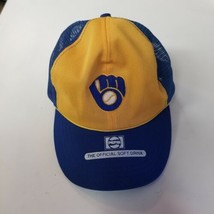 Vintage MLB Milwaukee Brewers Pepsi Promo Trucker Mesh Snapback Hat - £13.29 GBP