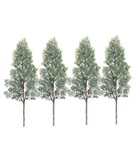 QSDGFH 4 Pcs Artificial Frosted Pine Branch, 23.6in Christmas Flocking P... - $42.25 CAD